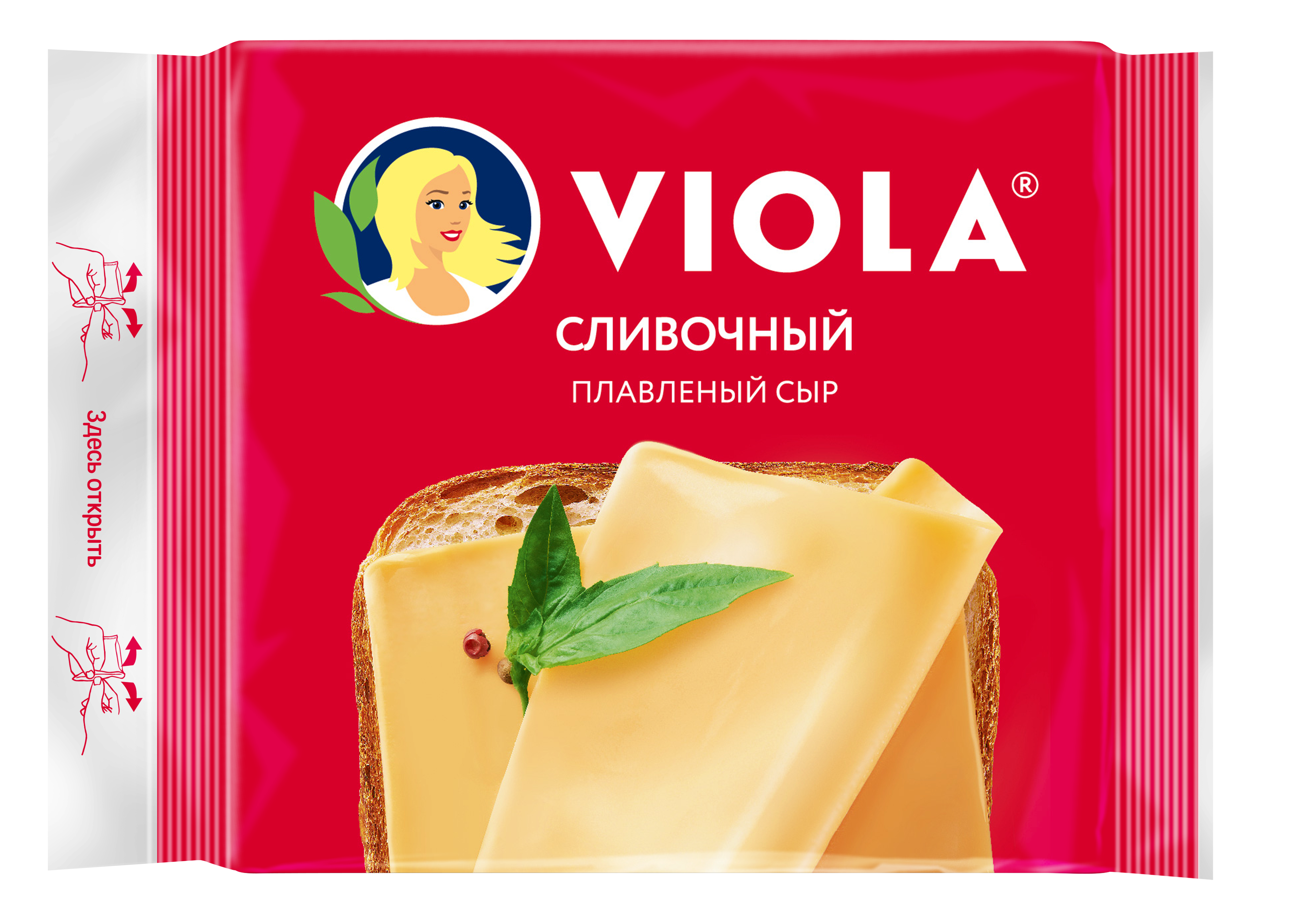 Сыр плавленый Viola Сливочный в ломтиках 45% 140 г