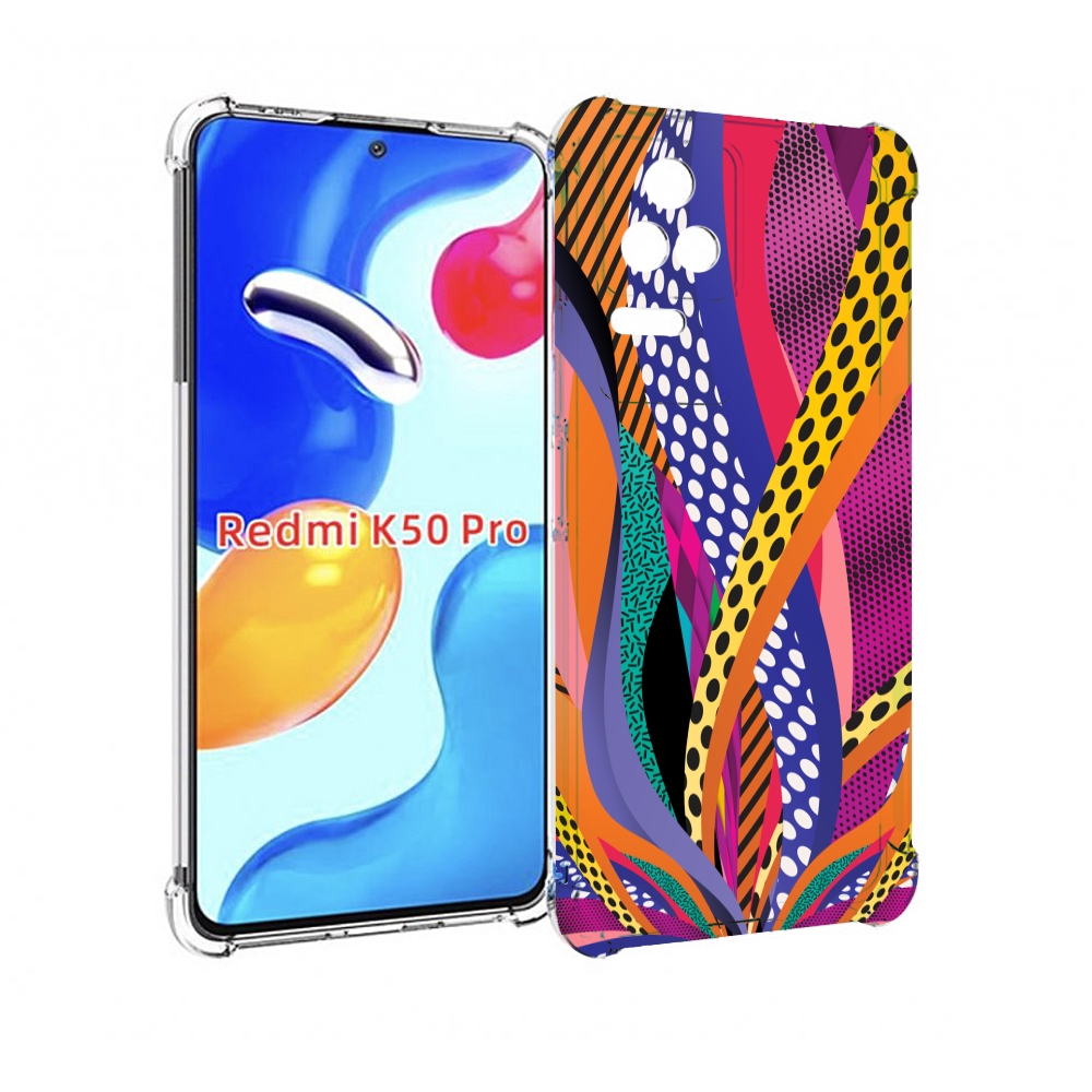 

Чехол MyPads разноцветные щупальца для Xiaomi Redmi K50 / K50 Pro, Прозрачный, Tocco