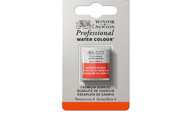 фото Акварель winsor&newton professional в кювете алый кадмий