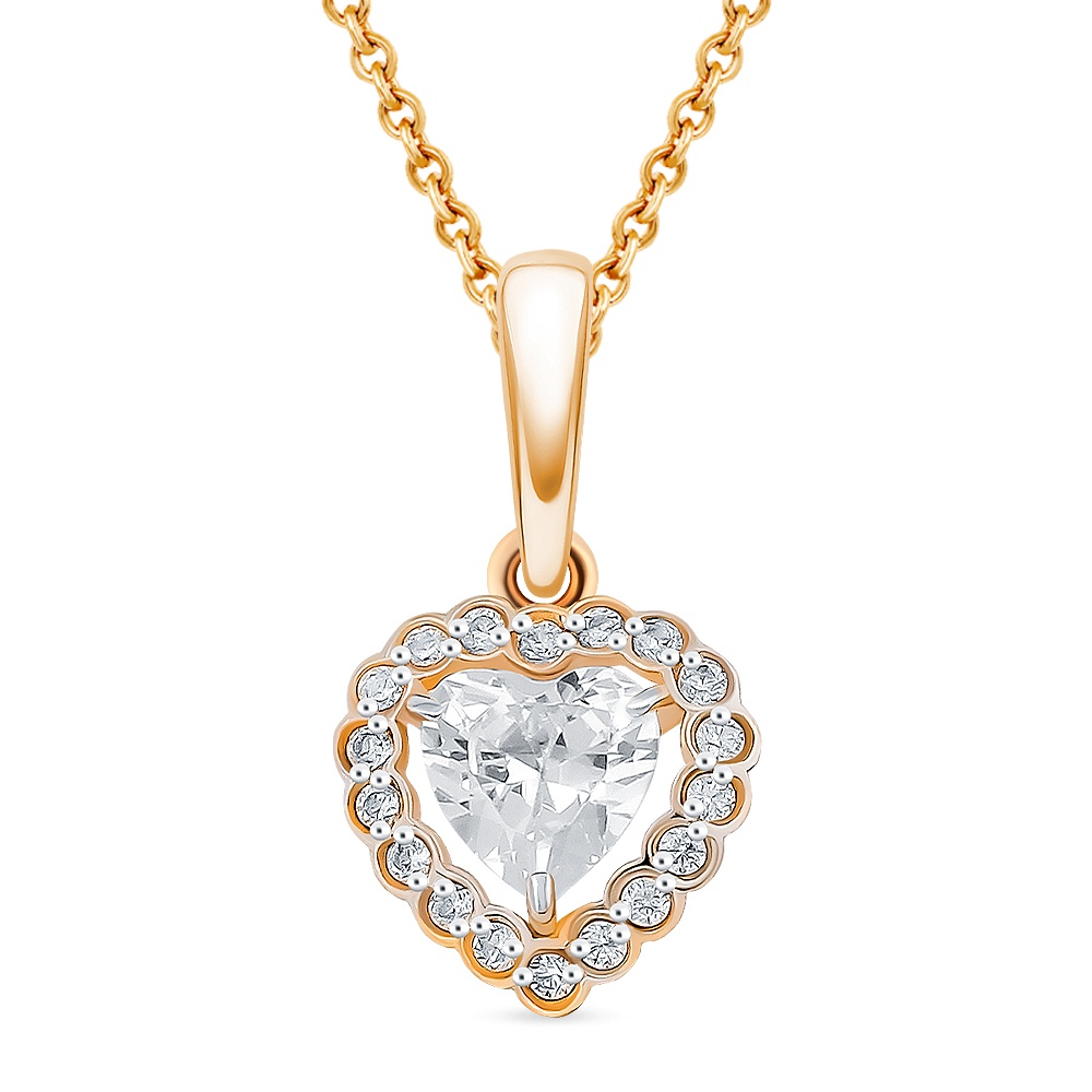 

Кулон из золота 585Gold 303002949, фианит, 303002949