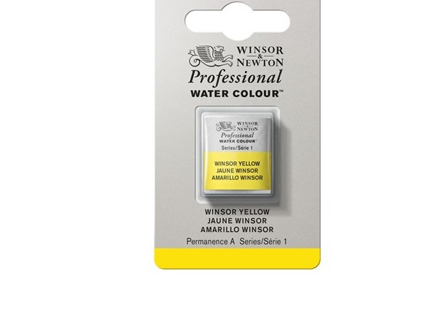 фото Акварель winsor&newton professional в кювете винзор желтый