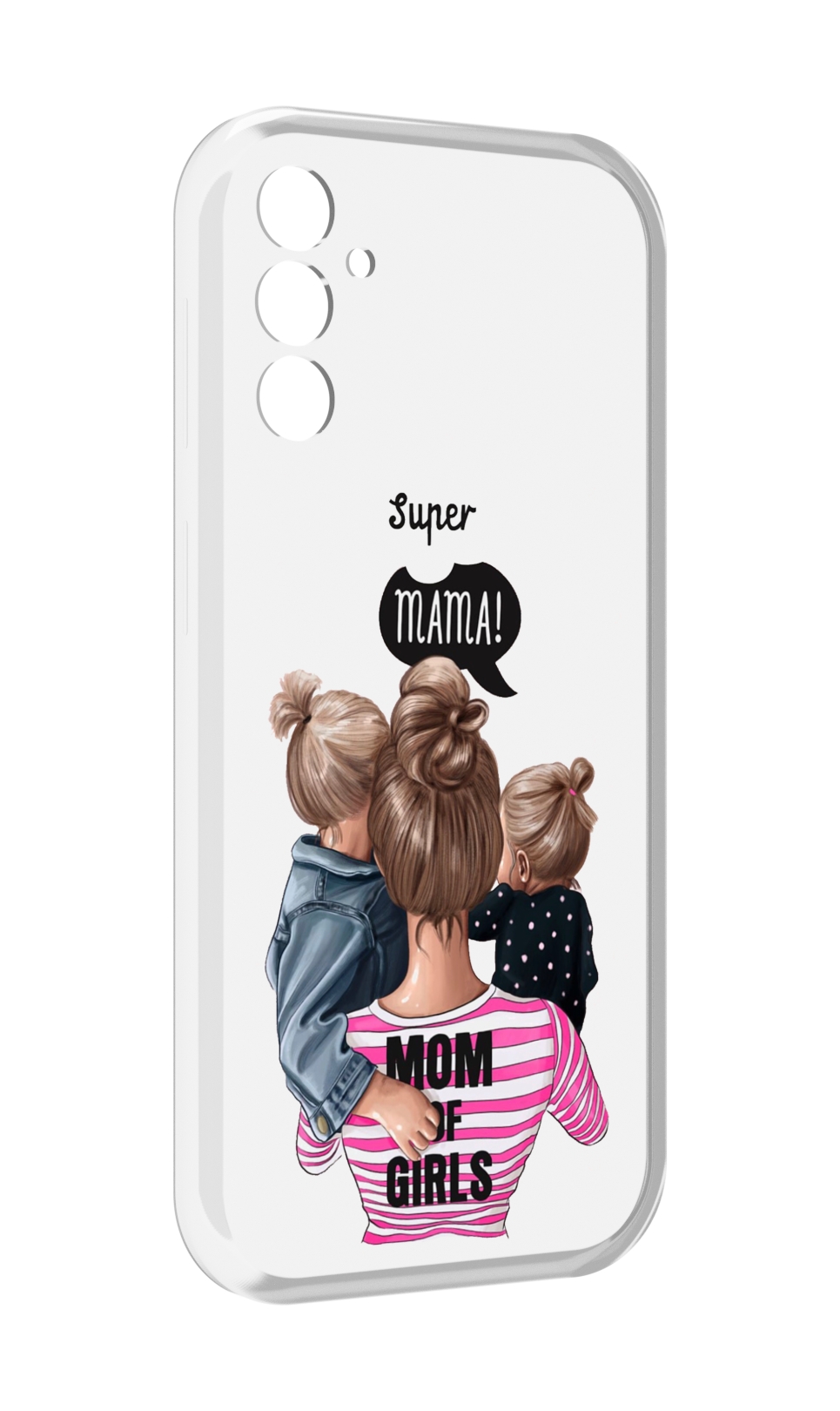 

Чехол MyPads Мама-девочек женский для Samsung Galaxy M13, Прозрачный, Tocco