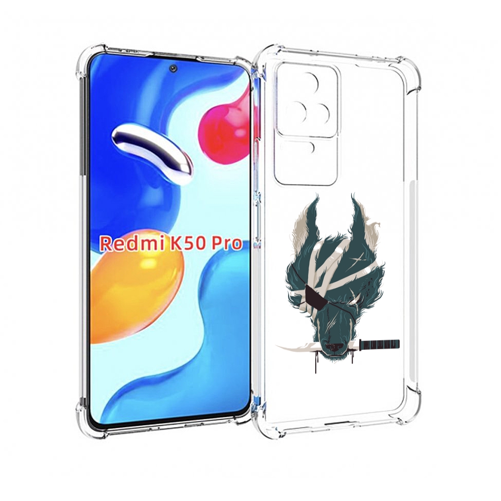 

Чехол MyPads волк-разбойник для Xiaomi Redmi K50 / K50 Pro, Прозрачный, Tocco