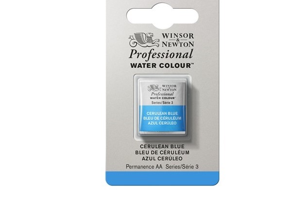 фото Акварель winsor&newton professional в кювете лазурный синий