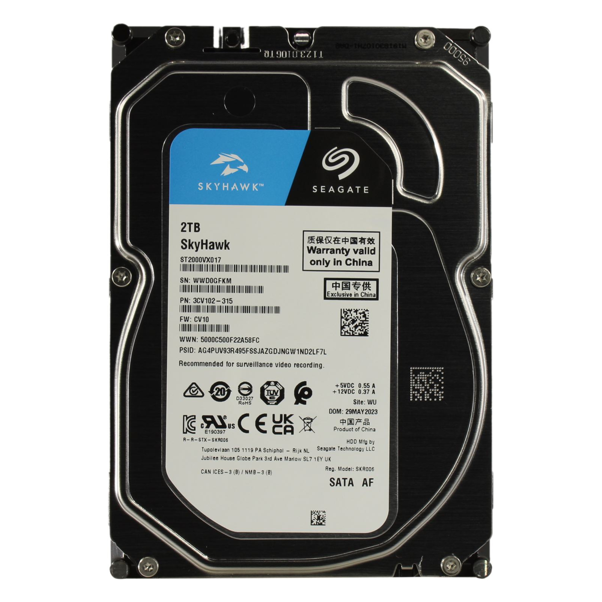 

Диск жёсткий Seagate ST2000VX017 2 ТБ, внутренний, ST2000VX017