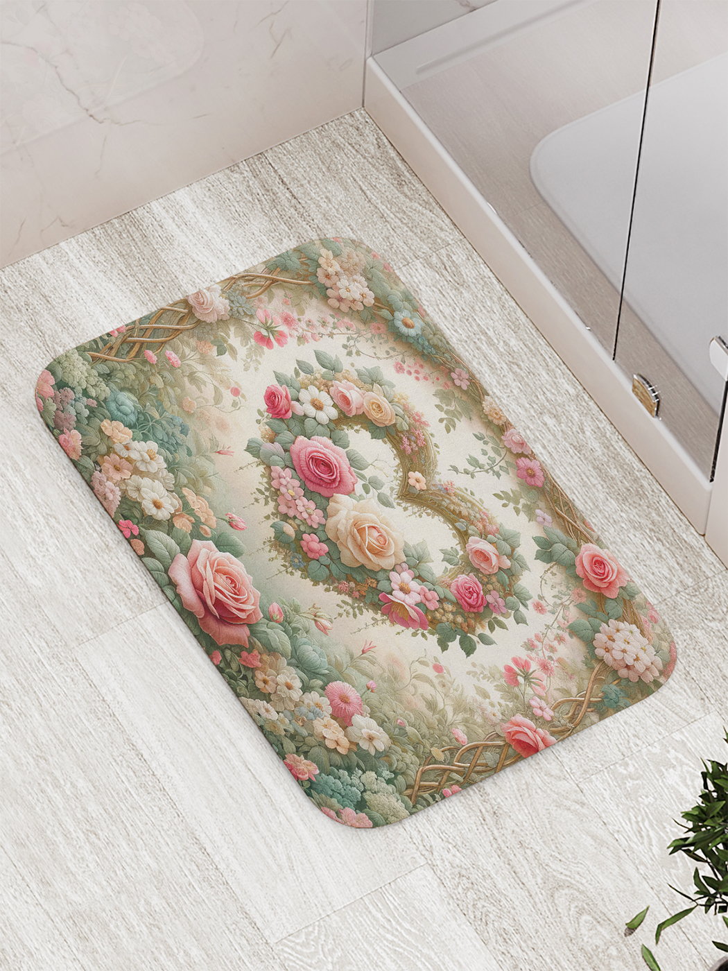 

Коврик для ванной и туалета мягкий JoyArty "Сердечная арка", bath_430009