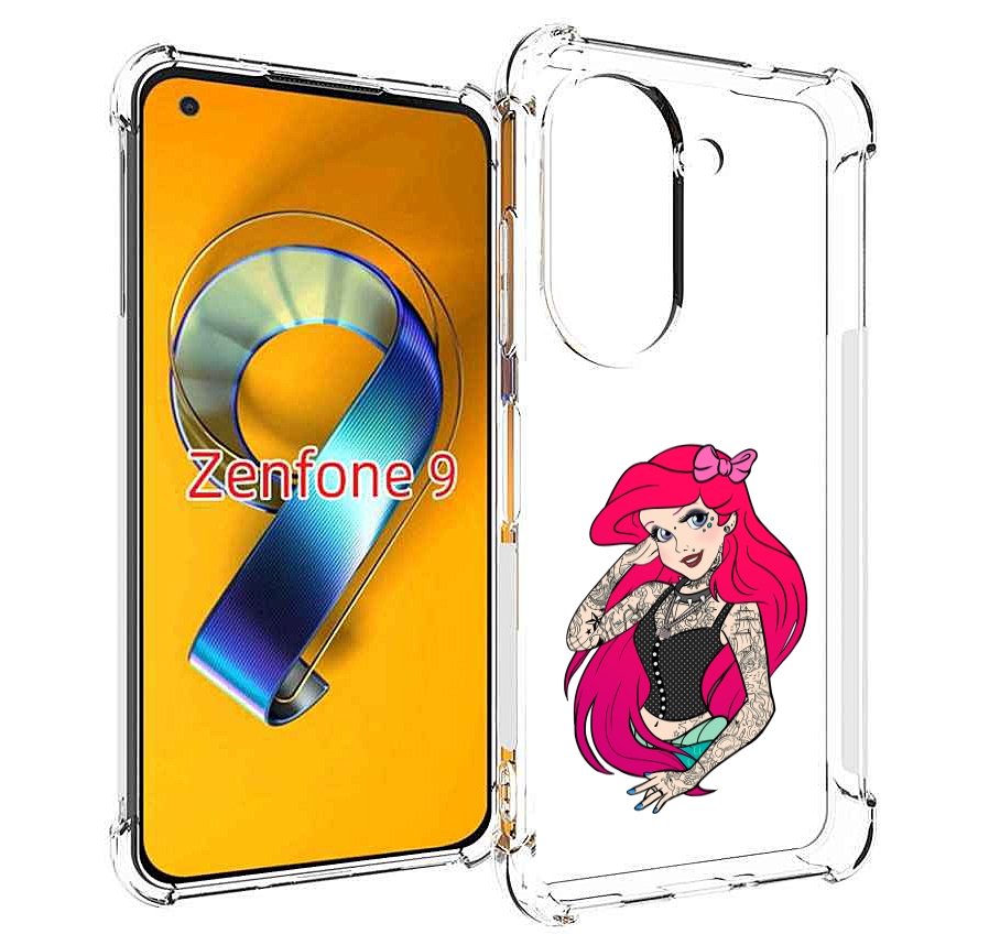 

Чехол MyPads татуированная-принцесса женский для Asus Zenfone 9 (AI2202), Прозрачный, Tocco