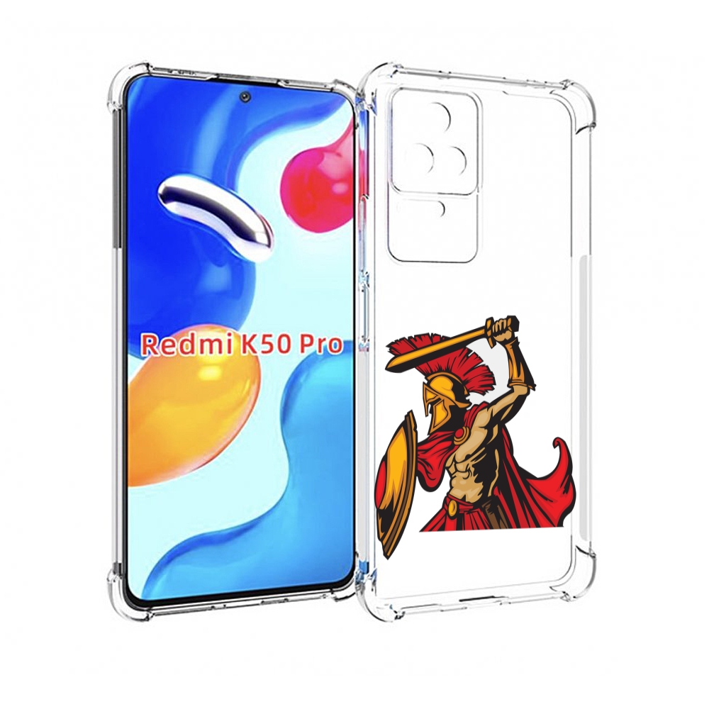 

Чехол MyPads римский-воин для Xiaomi Redmi K50 / K50 Pro, Прозрачный, Tocco