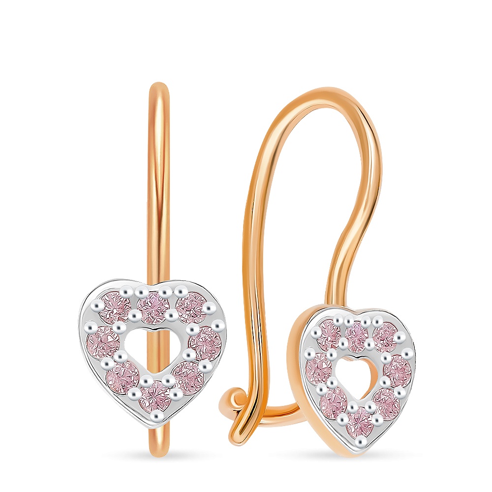 

Серьги из золота 585Gold 602001691, фианит, 602001691