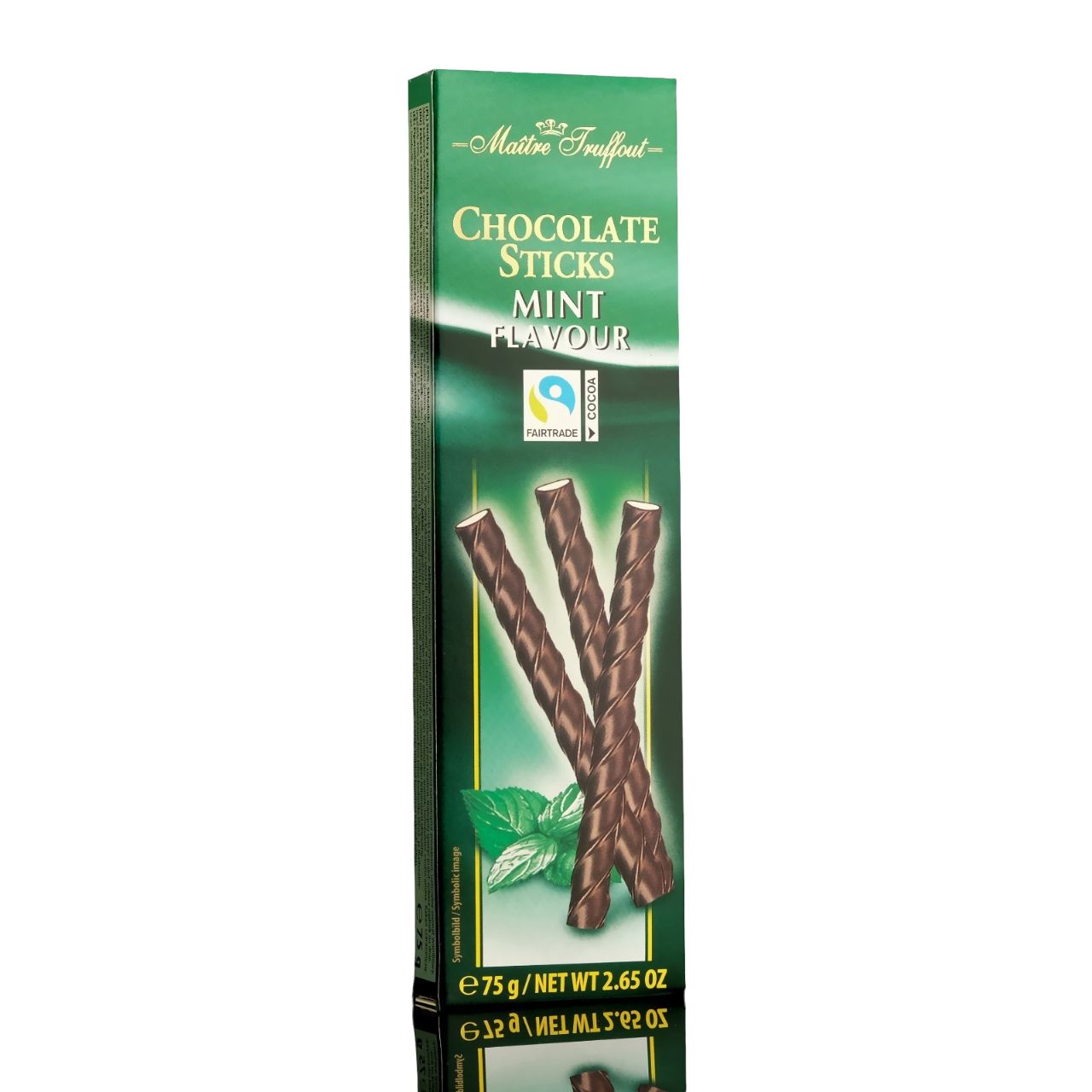 

Maitre Truffout Шоколадные палочки Maitre Truffout со сливочно-мятным кремом, 75 г