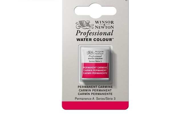 фото Акварель winsor&newton professional в кювете перманентный кармин