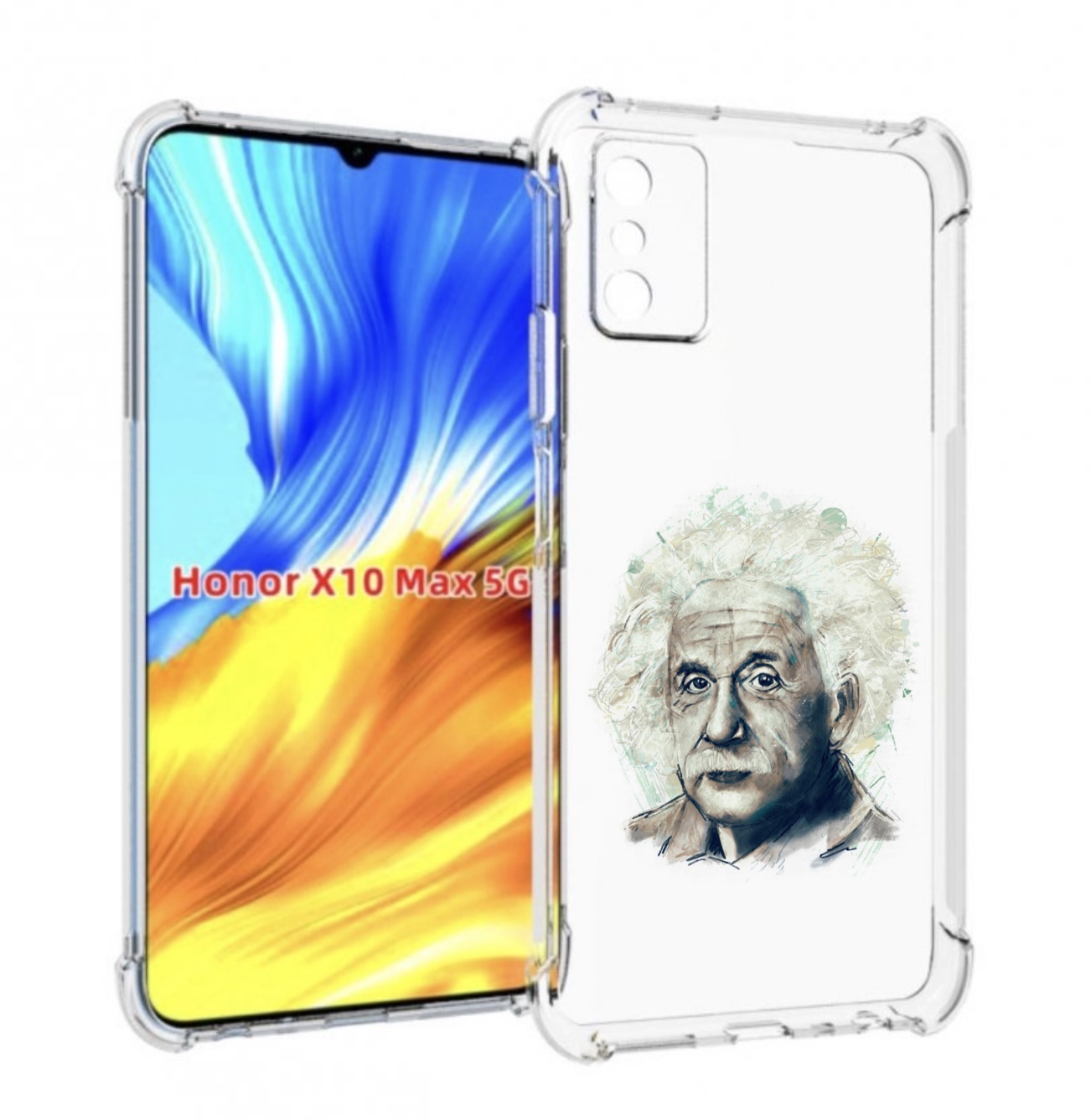 

Чехол MyPads Альберт энштейн для Honor X10 Max, Прозрачный, Tocco