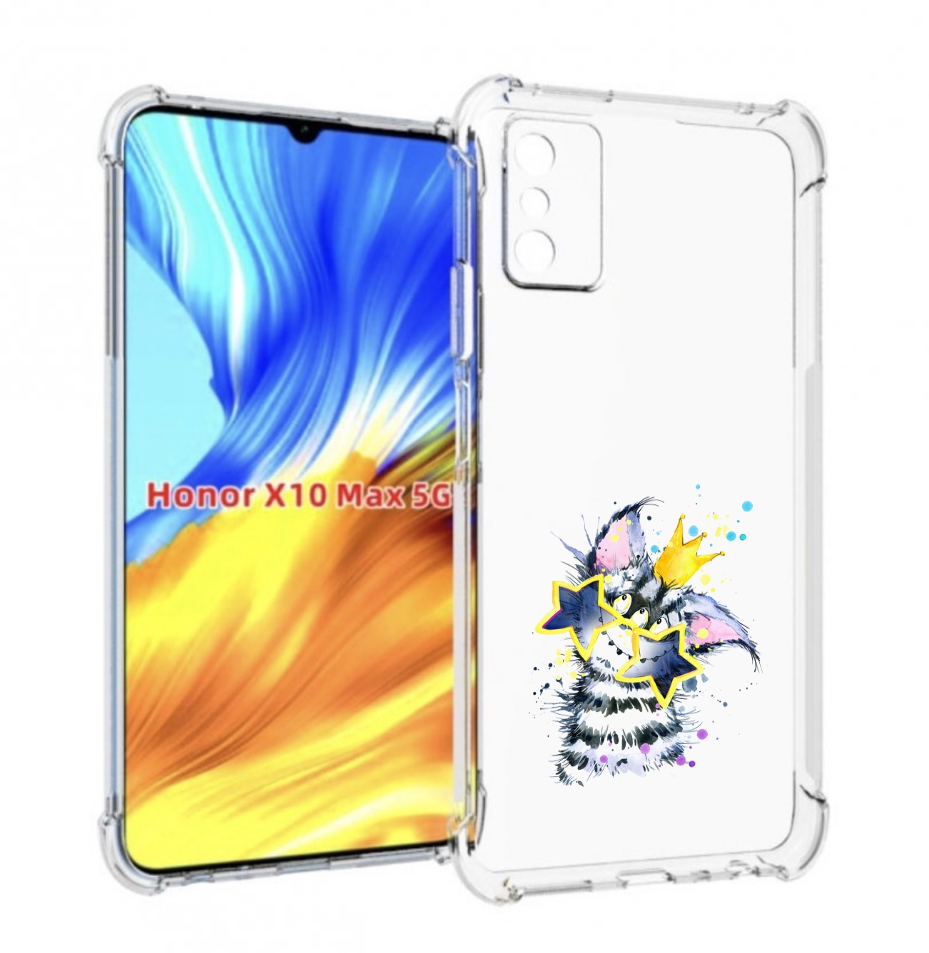 

Чехол MyPads Мартовский Нуся для Honor X10 Max, Прозрачный, Tocco