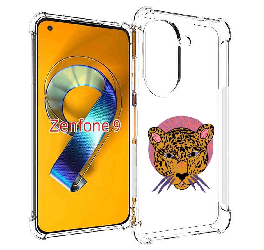 Чехол MyPads тигр-в-кругу для Asus Zenfone 9 (AI2202)