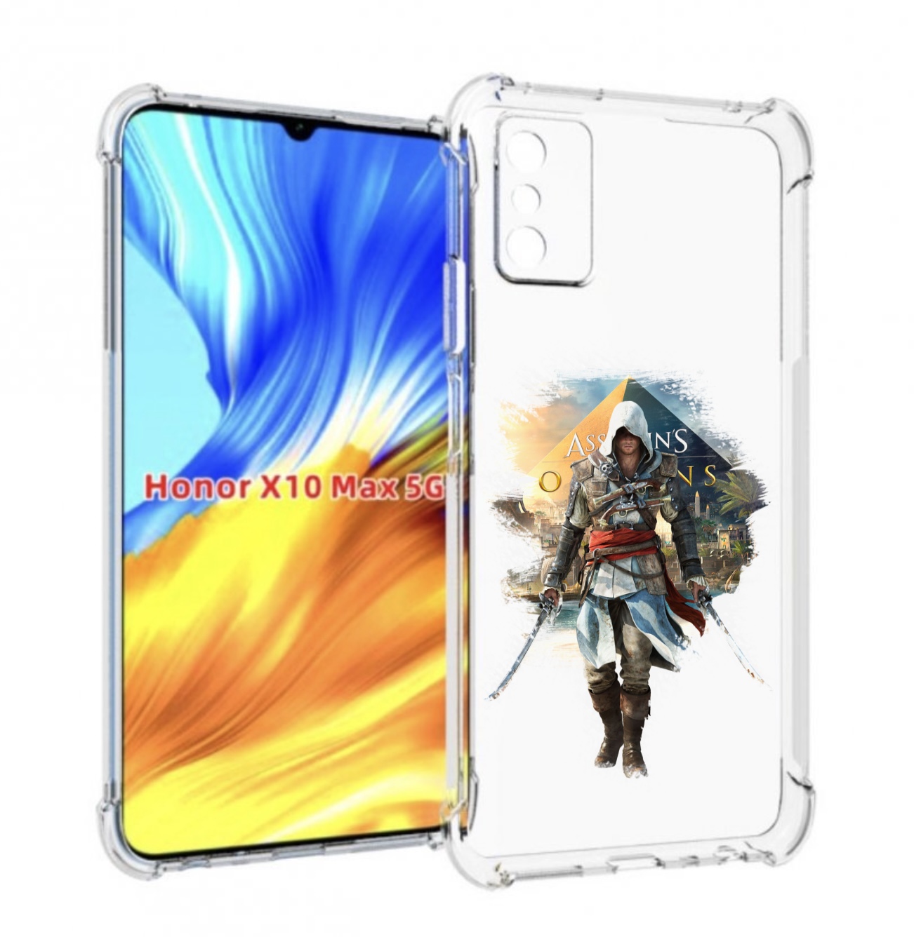 

Чехол MyPads Ассасин для Honor X10 Max, Прозрачный, Tocco