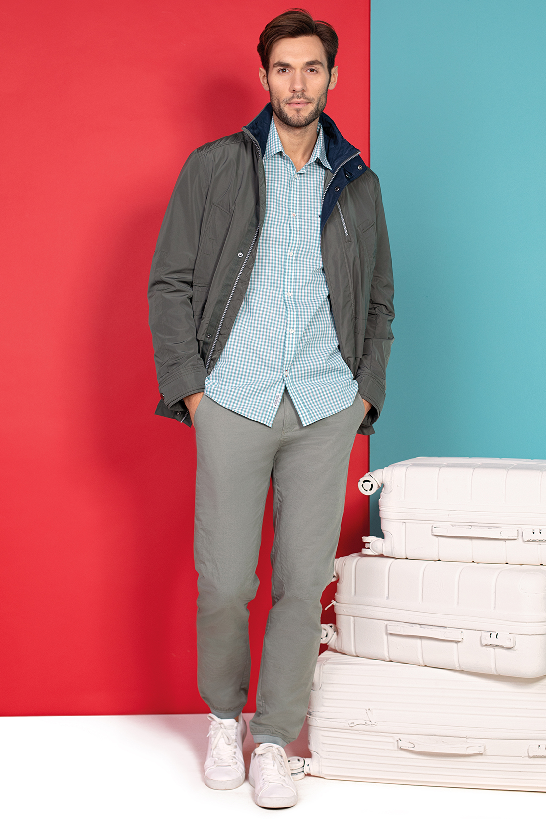 

Рубашка мужская Baon B669004 белая XXL, B669004