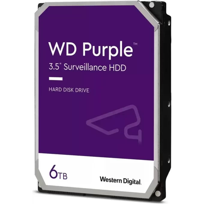 

Диск жёсткий Western Digital WD64PURZ WDC Purple 6 ТБ, внутренний, WD64PURZ
