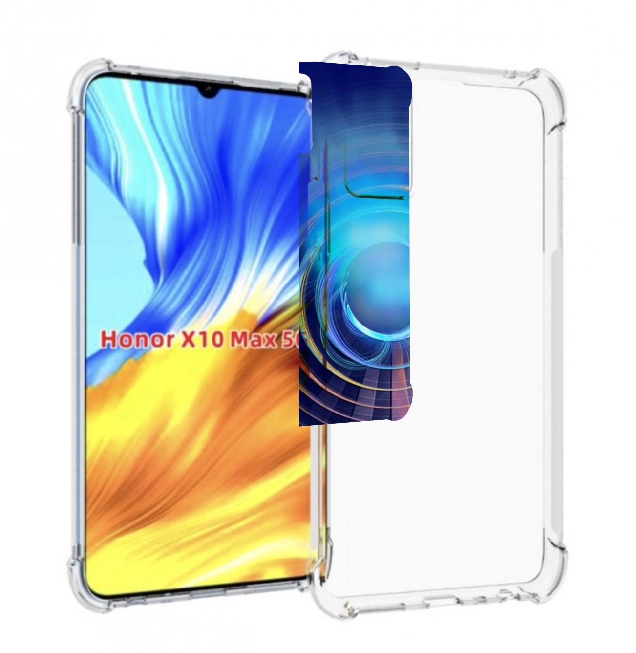 

Чехол MyPads Баленсиага-абстракция для Honor X10 Max, Прозрачный, Tocco