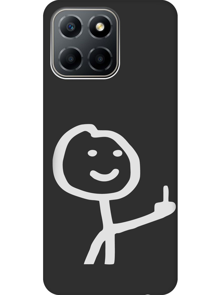 

Силиконовый чехол на Honor X6/X8 5G с принтом "Fck" матовый черный, Черный;белый;серый, 762092261