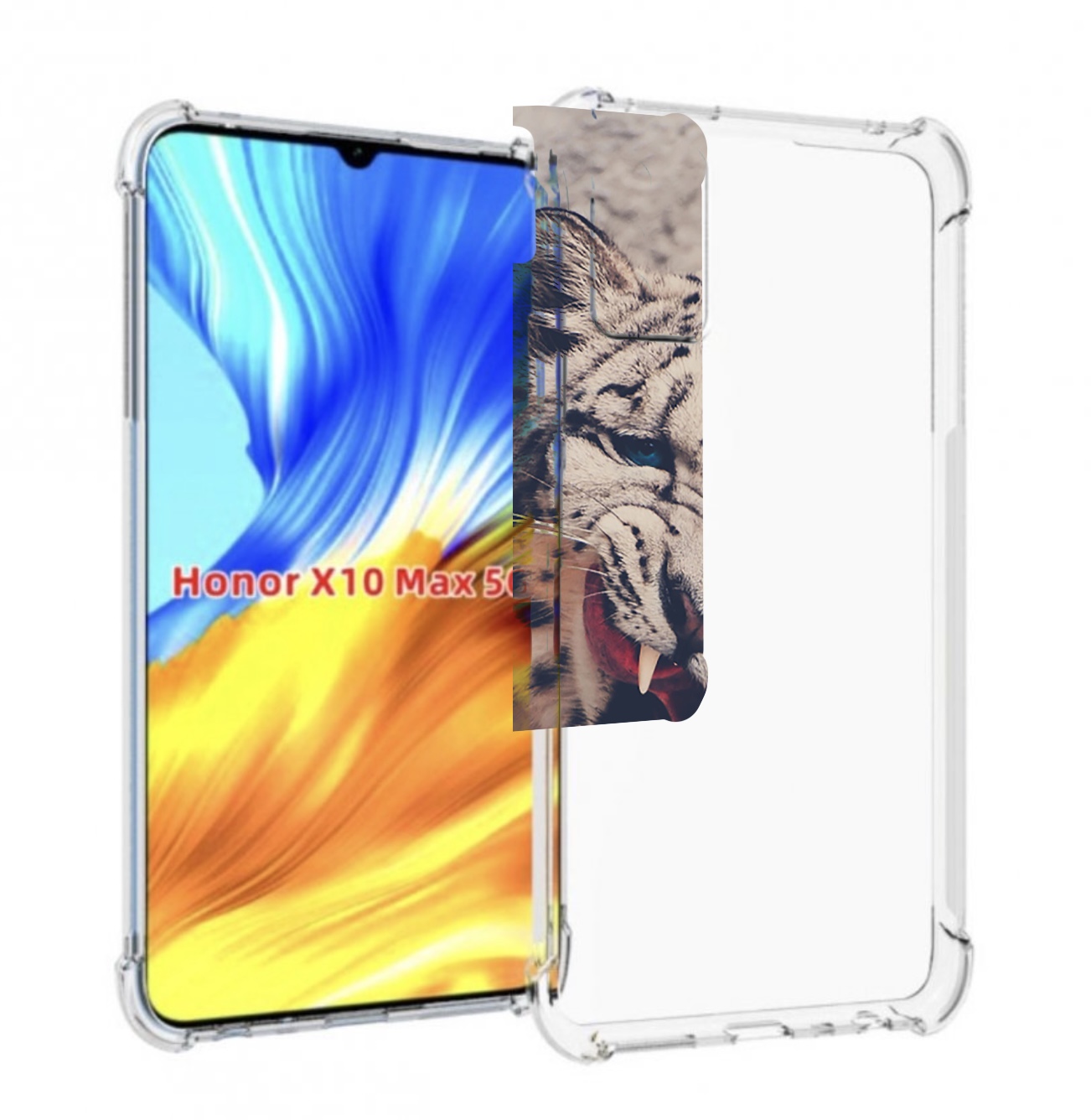

Чехол MyPads Барсюня для Honor X10 Max, Прозрачный, Tocco