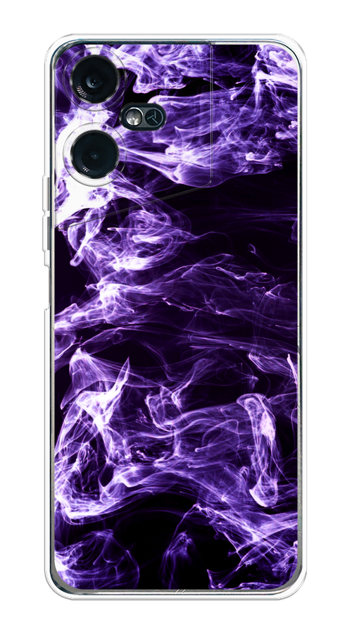 

Чехол на Tecno Pova Neo 3 "Фиолетовый дым", Фиолетовый;белый;черный, 304450-3