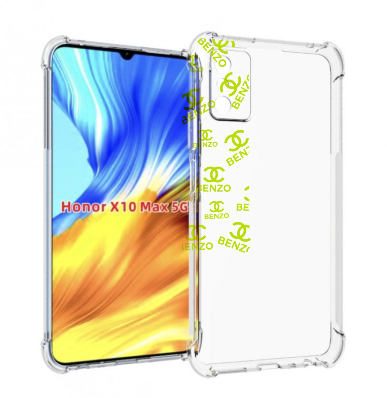 

Чехол MyPads Белый-Бензо для Honor X10 Max, Прозрачный, Tocco