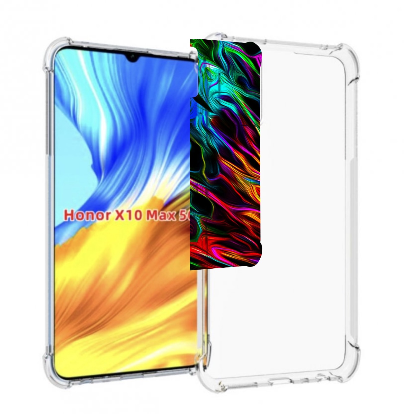 

Чехол MyPads Бензин для Honor X10 Max, Прозрачный, Tocco