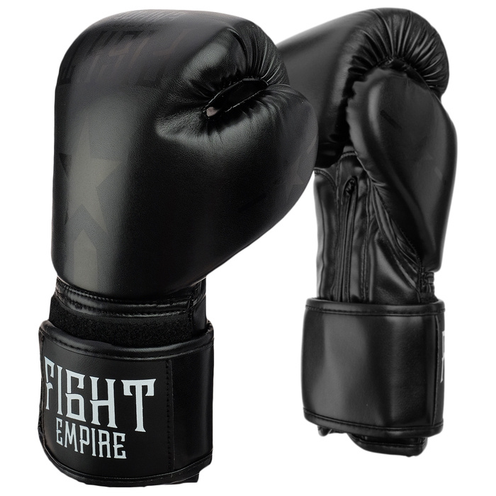 

Перчатки боксёрские детские FIGHT EMPIRE, 4 унции, цвет чёрный, Черный