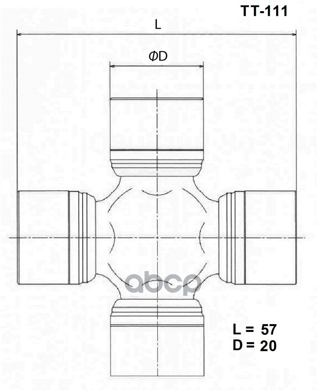 

Крестовина карданного вала TOYO tt111