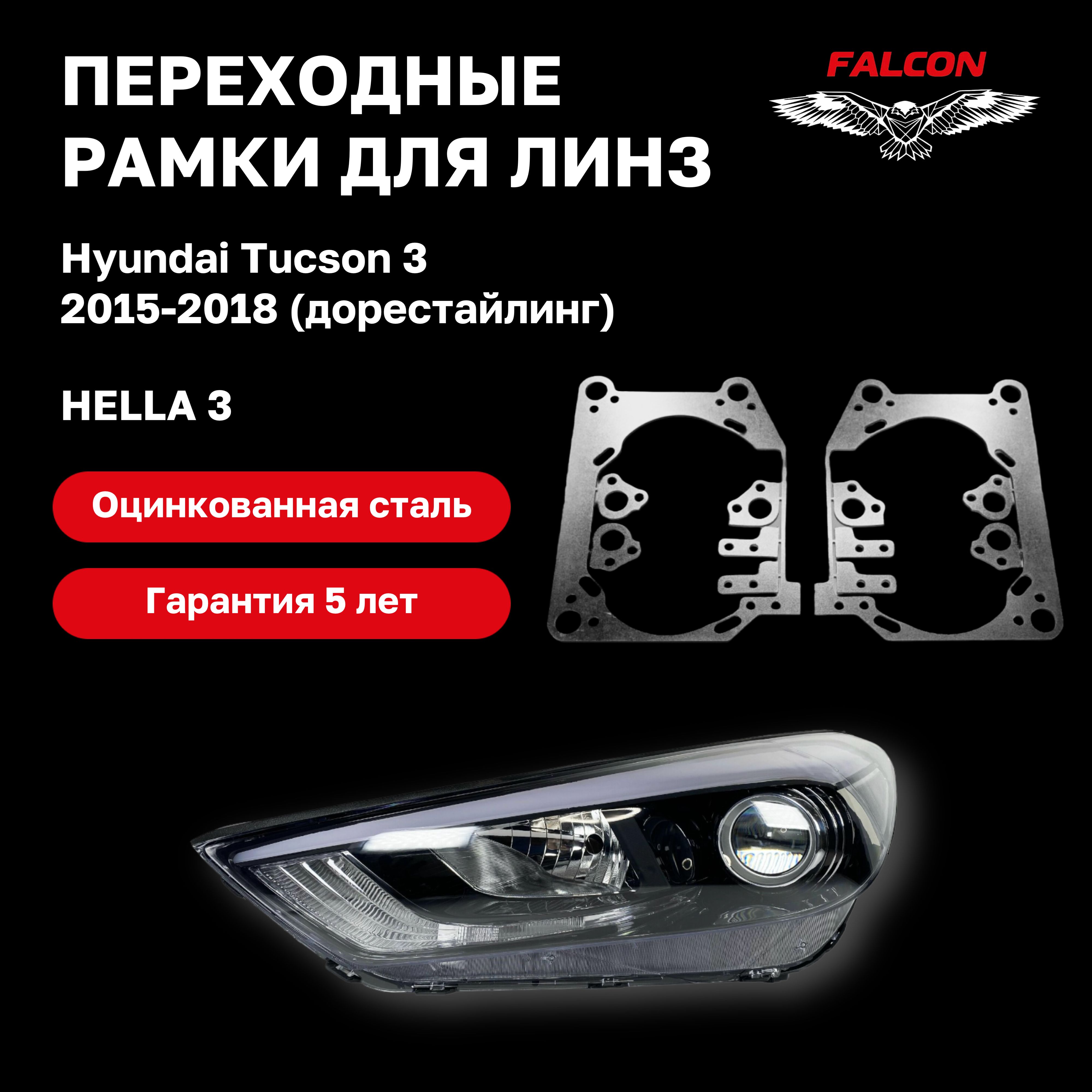 

Рамка переходная для линз Hyundai Tucson 3 дорестайлинг 2015-2018 г.в. Hella 3