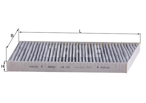 

Фильтр салона угольный mb w203/c203/t203/c209 all 00 Mahle LAK129