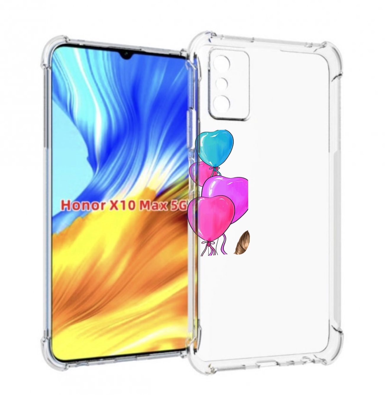 

Чехол MyPads Будь-собой для Honor X10 Max, Прозрачный, Tocco