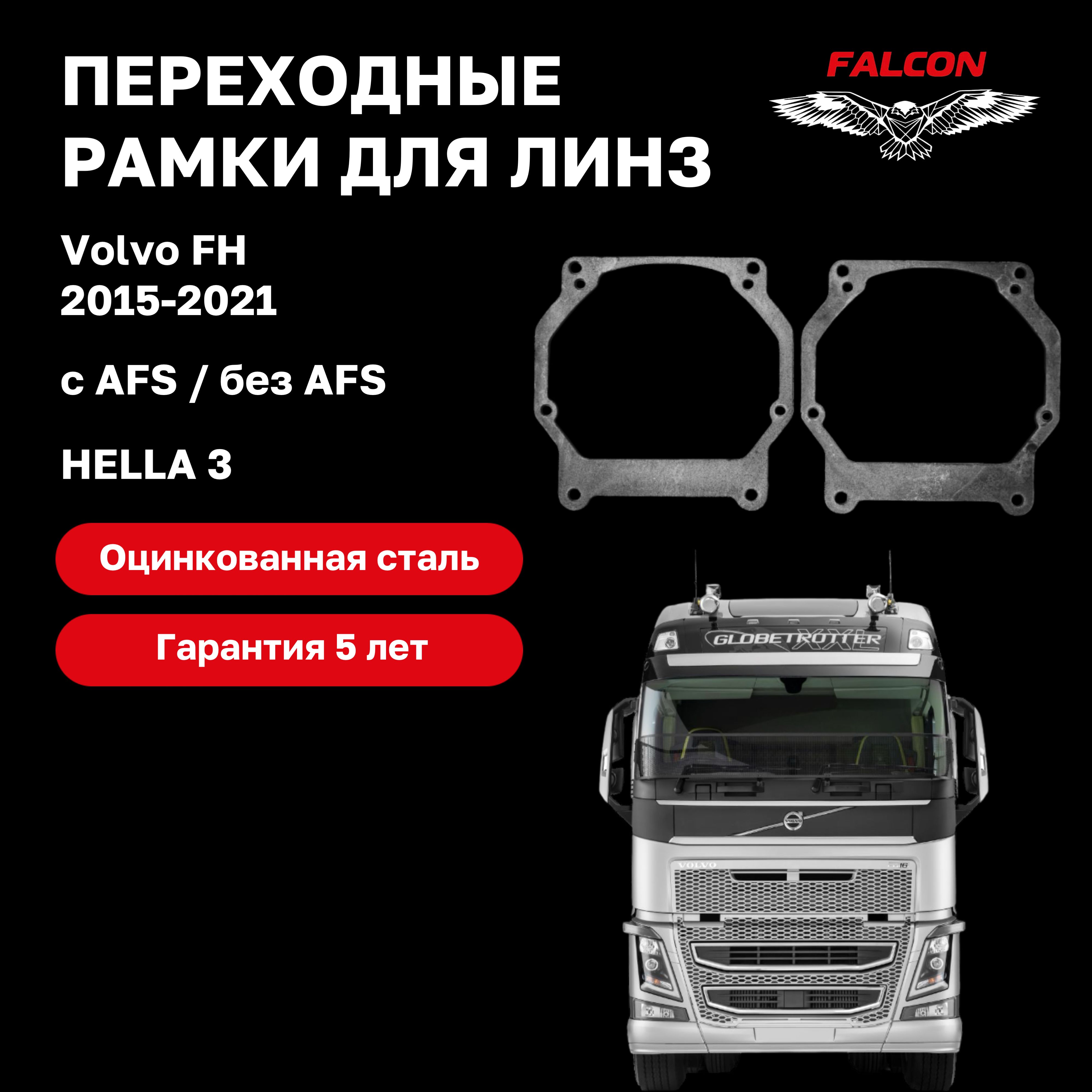 Рамка переходная для линз Volvo FH 2015-2021 г.в. без Afs и AFS Hella 3r