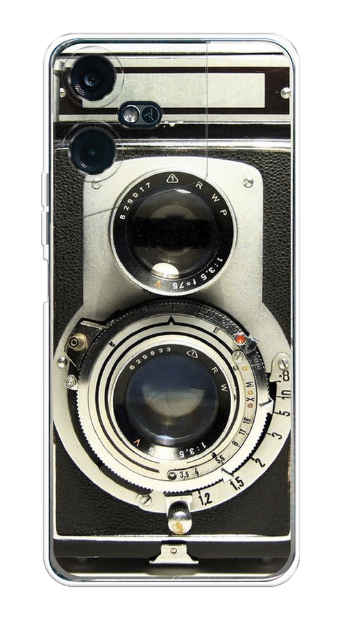 

Чехол на Tecno Pova Neo 3 "Старинный фотоаппарат", Серый;черный, 304450-6