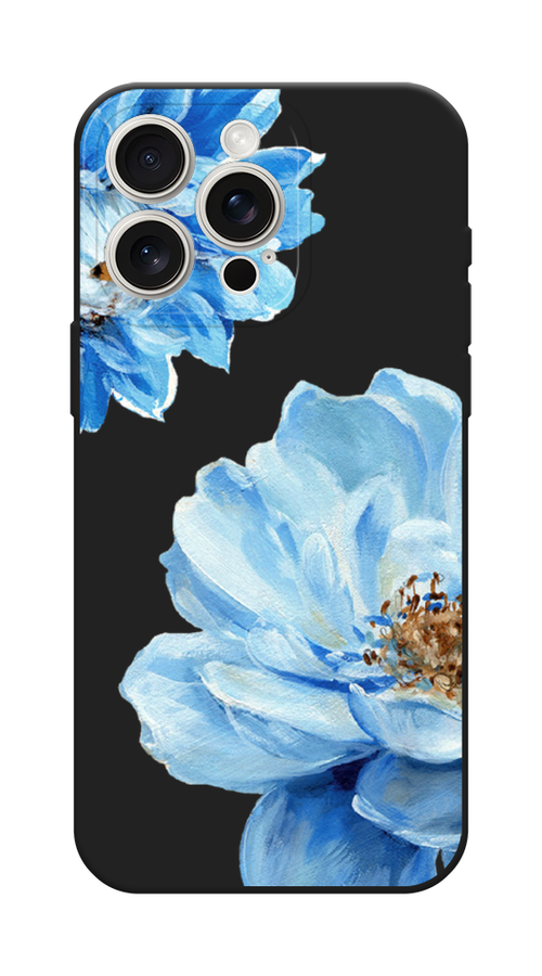

Чехол Awog на Apple iPhone 15 Pro Max "Голубые клематисы", Голубой, 15852-1