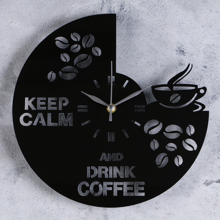 фото Часы настенные, серия: кухня, "кофе", 30 х 30 см china