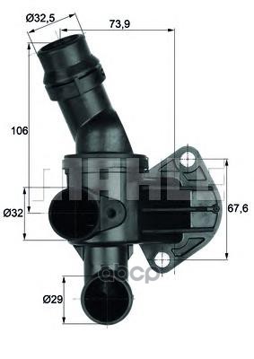 

Термостат Audi A3/A3 Sportback/TT 03>13 VW EOS/Golf V/Jetta III 04>15 Skoda Octavia II/Oct