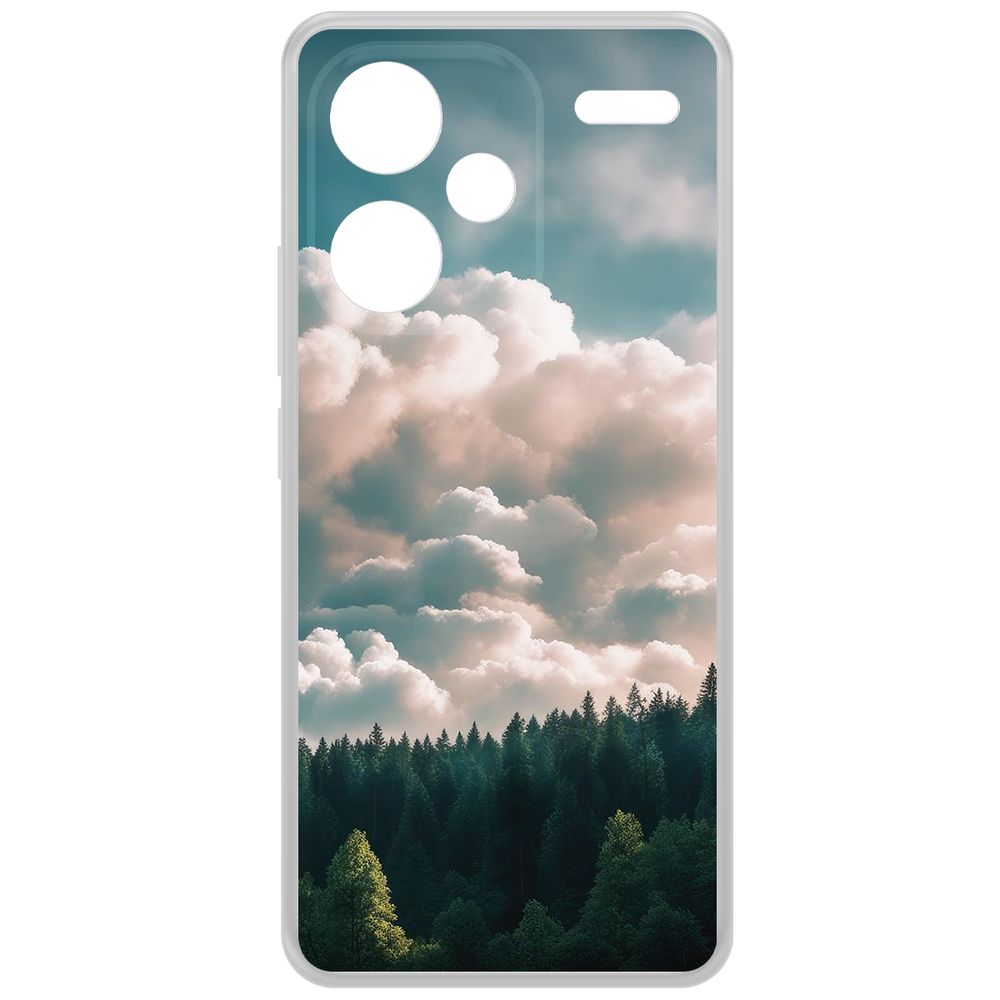 

Чехол-накладка Krutoff Clear Case Облачно для Xiaomi Redmi Note 13 Pro+ 5G, Прозрачный