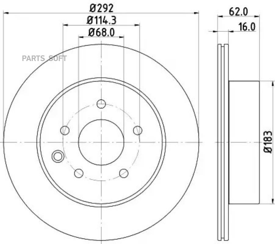 Диск тормозной задн DUALIS J10 JJ10 LEAF QASHQAI QASHQAI 2 J10 JJ1 4814₽