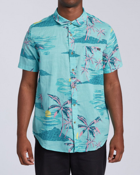 

Рубашка мужская Billabong U1SH05-BIF0-539 голубая L, U1SH05-BIF0-539