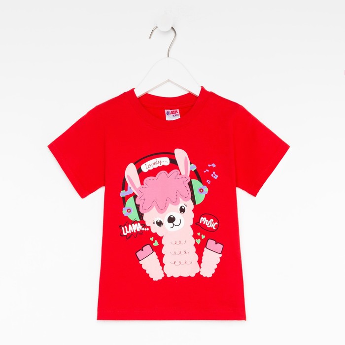 

Футболка детская ATA kids Р00017697, красный, 86