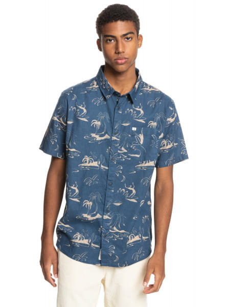

Рубашка мужская Quiksilver EQYWT04145 синяя XS, EQYWT04145
