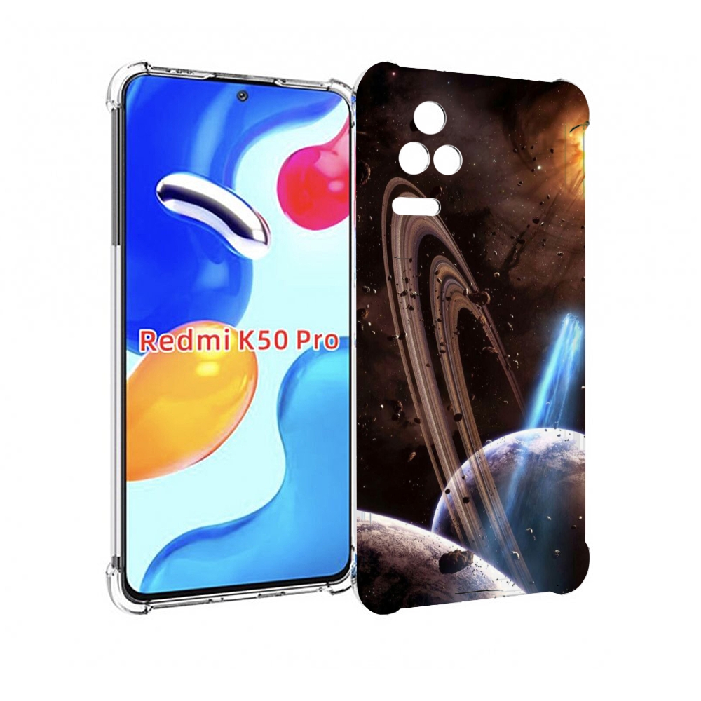 

Чехол MyPads сатурн в космосе для Xiaomi Redmi K50/K50 Pro, Прозрачный, Tocco