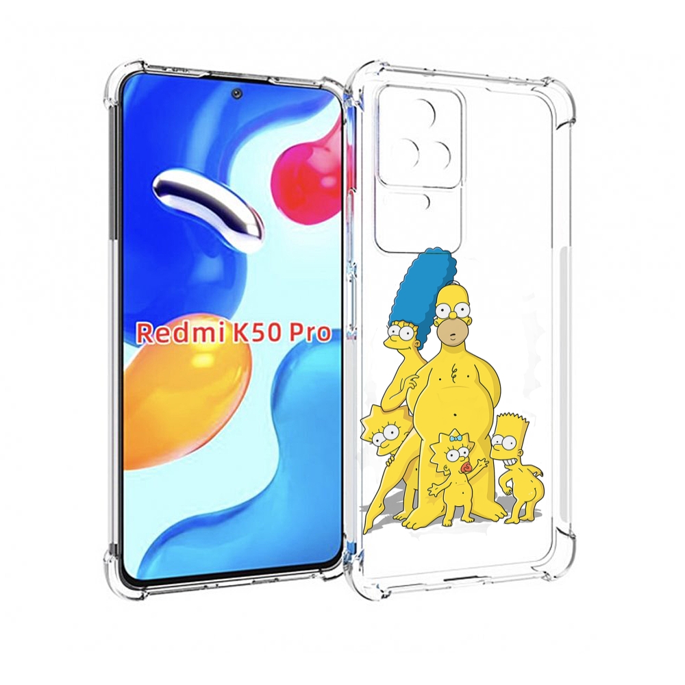 

Чехол MyPads семья-симпсонов для Xiaomi Redmi K50 / K50 Pro, Прозрачный, Tocco