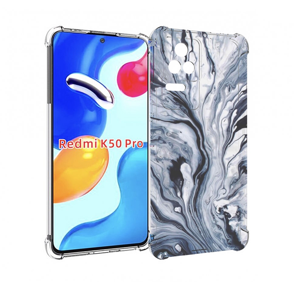 

Чехол MyPads серая краска для Xiaomi Redmi K50 / K50 Pro, Прозрачный, Tocco