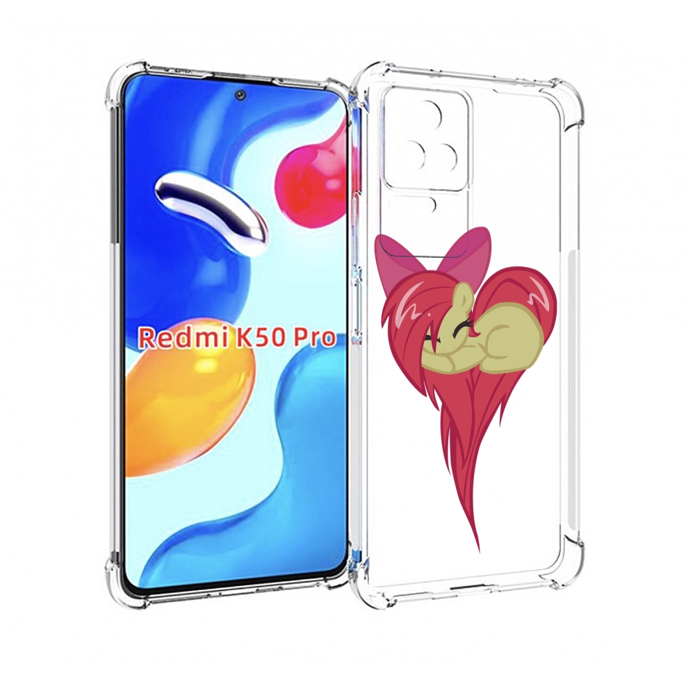 

Чехол MyPads сердце-из-пони для Xiaomi Redmi K50 / K50 Pro, Прозрачный, Tocco