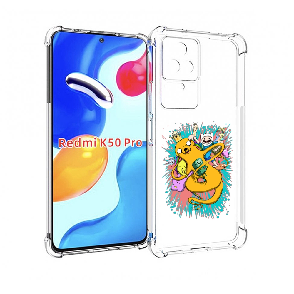 

Чехол MyPads время приключений рисунок для Xiaomi Redmi K50/K50 Pro, Прозрачный, Tocco