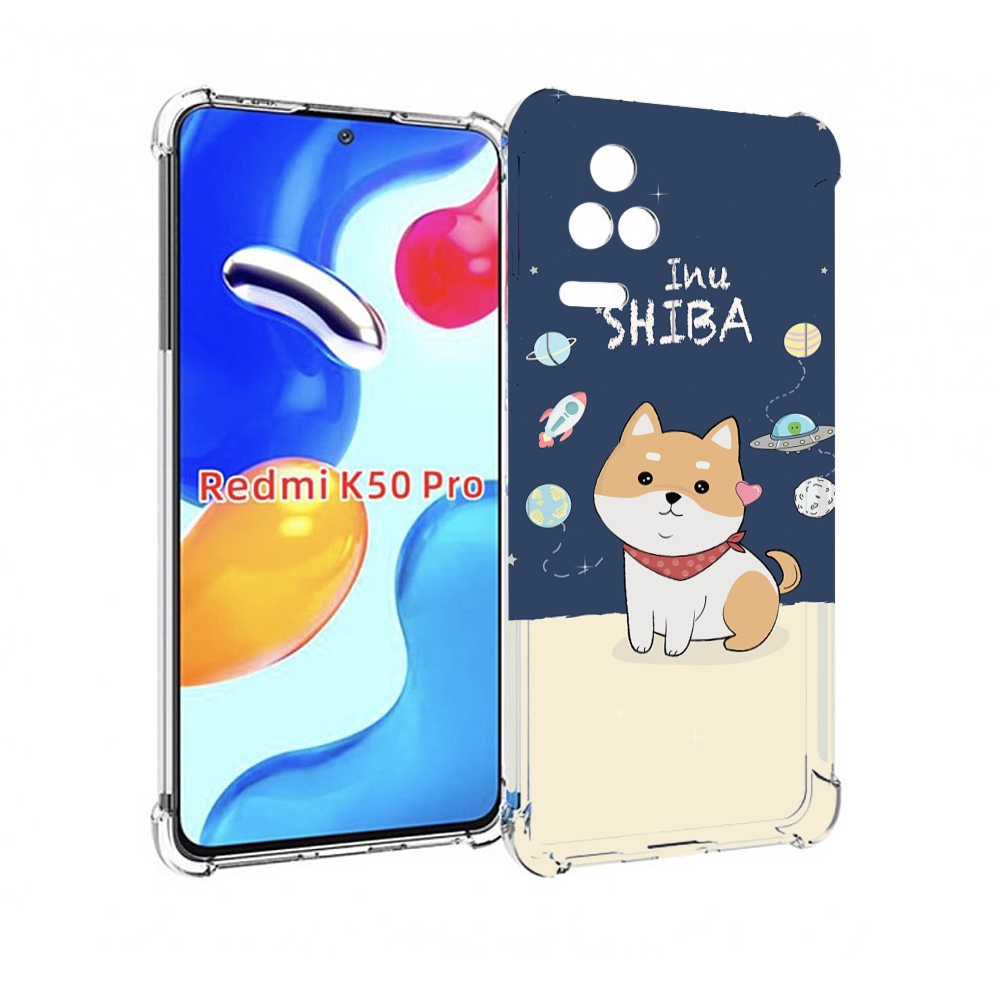 

Чехол MyPads сиба-шиба-ину для Xiaomi Redmi K50 / K50 Pro, Прозрачный, Tocco