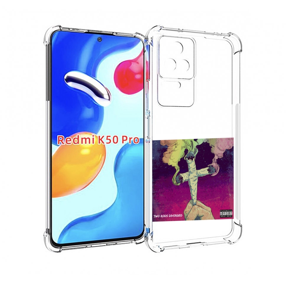 

Чехол MyPads сигаретный крест для Xiaomi Redmi K50 / K50 Pro, Прозрачный, Tocco