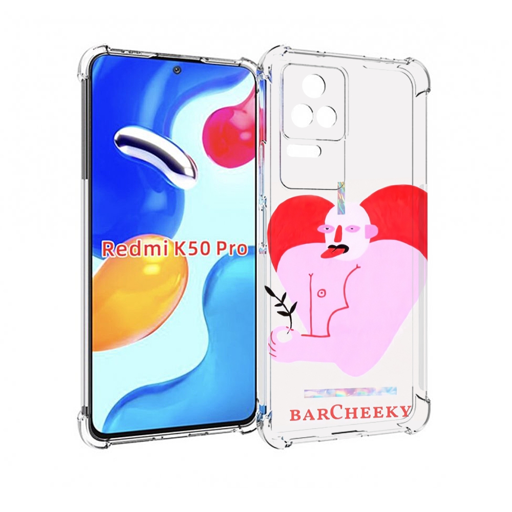 

Чехол MyPads силач в сердце женский для Xiaomi Redmi K50 / K50 Pro, Прозрачный, Tocco